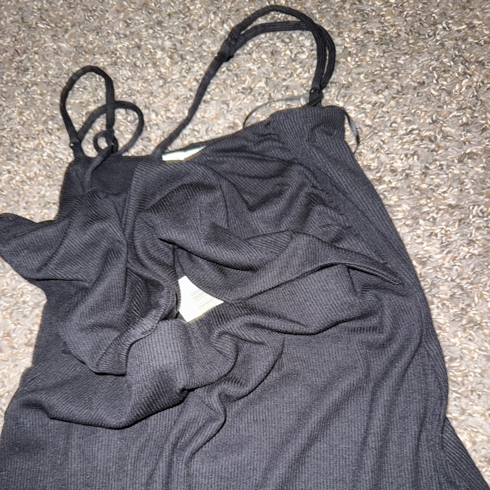 Sexy black mini dress